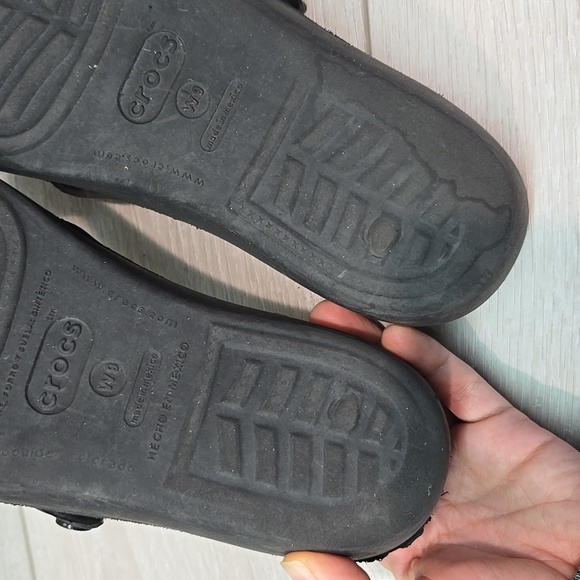 Crocs Women Wedge Sandals Shoes Sz 9 - Picture 10 of 13
